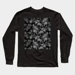 Matisse Black and White Flowers Long Sleeve T-Shirt